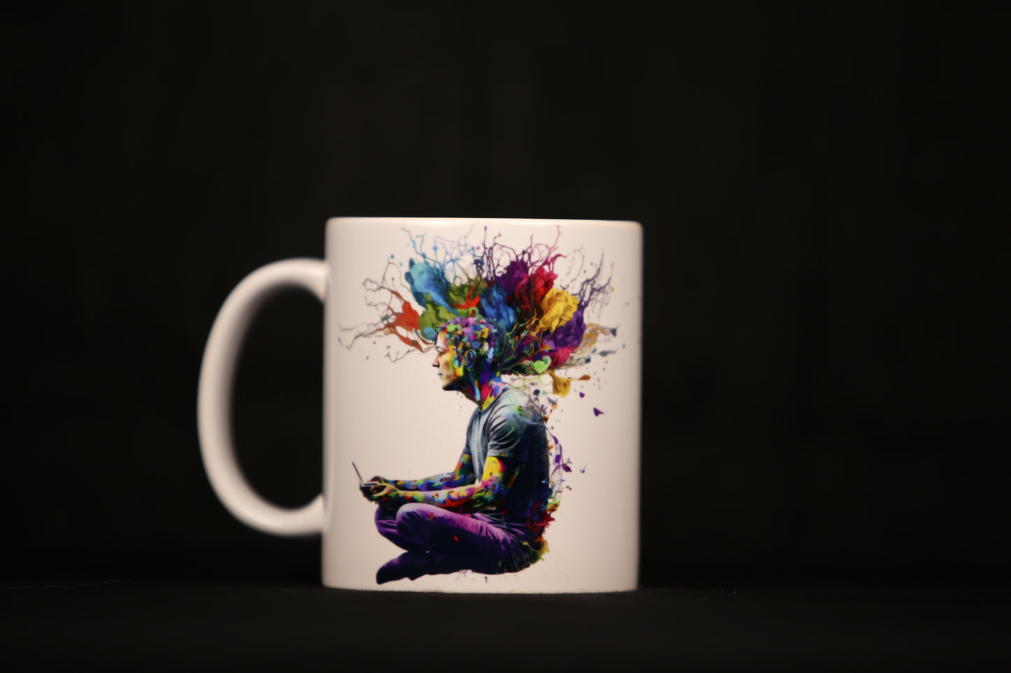 11 oz Colorful mind coffee mug