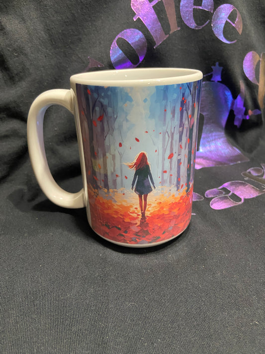 15oz Fall Walk coffee mug